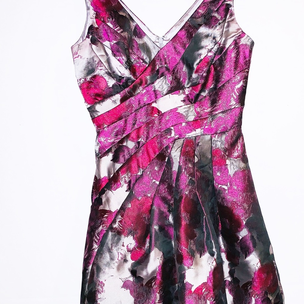 White House Black Market Multicolored Floral Dress
